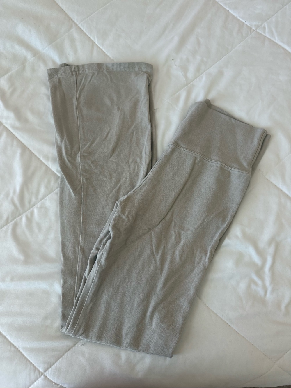 Brandy Melville Crème Tan Foldover Sweatpants